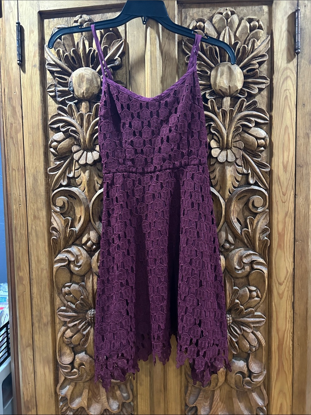 Hot Topic plum size small skull skeleton dress